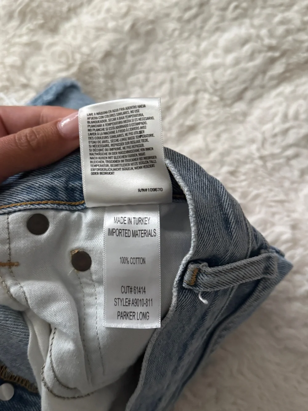 Agolde Parker long Distressed Denim Cutoff Shorts